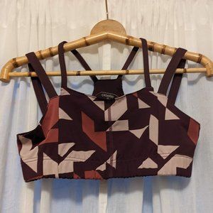 Oiselle | Geometric Print Sports Bra Sz 6